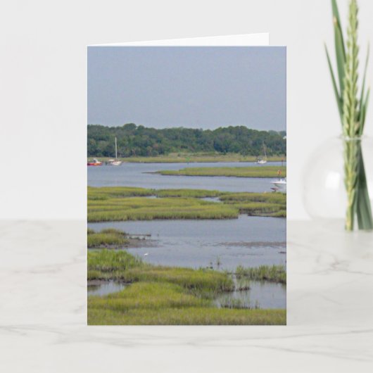 Boote im See Karte (Vorderseite)