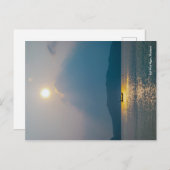 Boote im Sonnenuntergang, Koh pha ngan Postkarte (Vorne/Hinten)