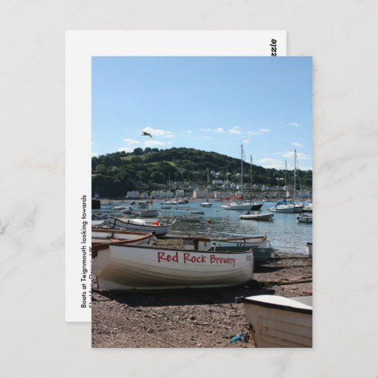 Boote im Teignmouth Devon UK Postkarte (Vorne/Hinten)