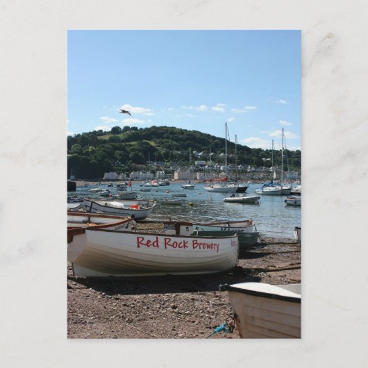 Boote im Teignmouth Devon UK Postkarte (Vorderseite)