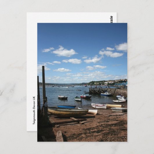 Boote im Teignmouth Devon UK Postkarte (Vorne/Hinten)