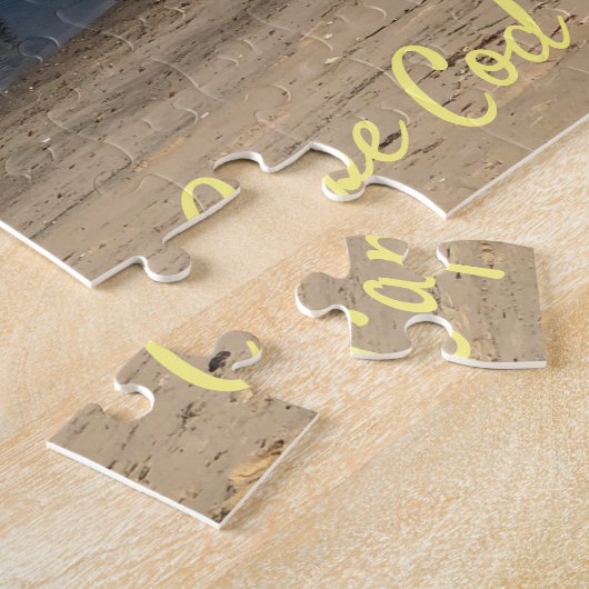 Boote im Wasser, Chatham, Cape Cod, Massachusetts Puzzle (Seite)