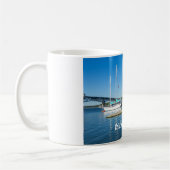 Boote im York River durch Yorktown Kaffeetasse (Links)