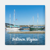 Boote im York River durch Yorktown Magnet (Vorne)