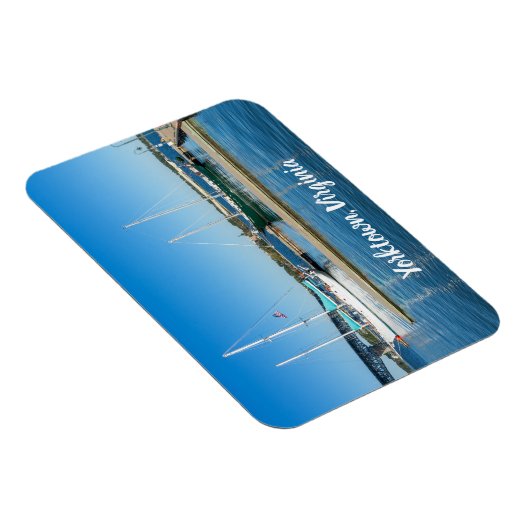 Boote im York River durch Yorktown Magnet (Rechte Seite)