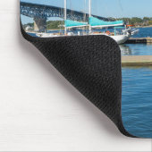 Boote im York River durch Yorktown Mousepad (Ecke)
