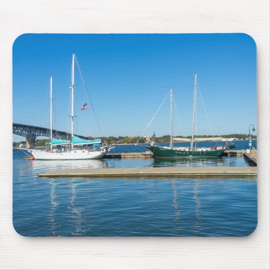 Boote im York River durch Yorktown Mousepad (Vorne)