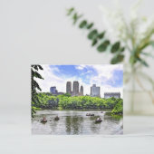 Boote im Zentralpark Postkarte (Stehend Vorderseite)