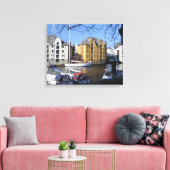 Boote in Alesund Norwegen Leinwanddruck (Insitu (Wohnzimmer))