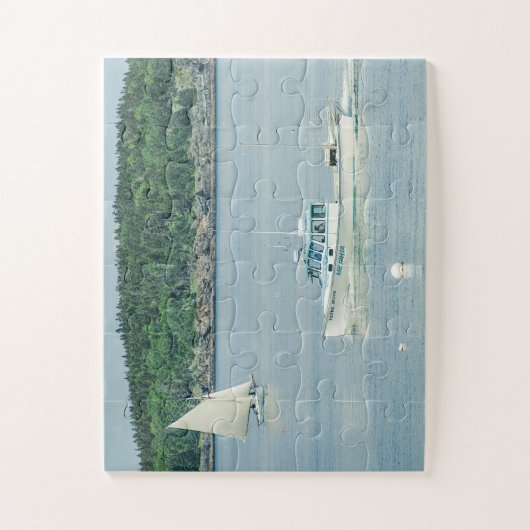 Boote in Bar Harbour Maine Puzzle (Vertikal)