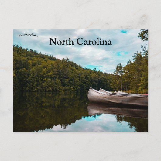 Boote in Brevard North Carolina Postkarte (Vorderseite)