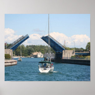 Boote in Charlevoix, Michigan Poster