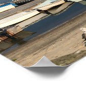 Boote in Chatham Harbour Cape Cod Summer Poster (Ecke)