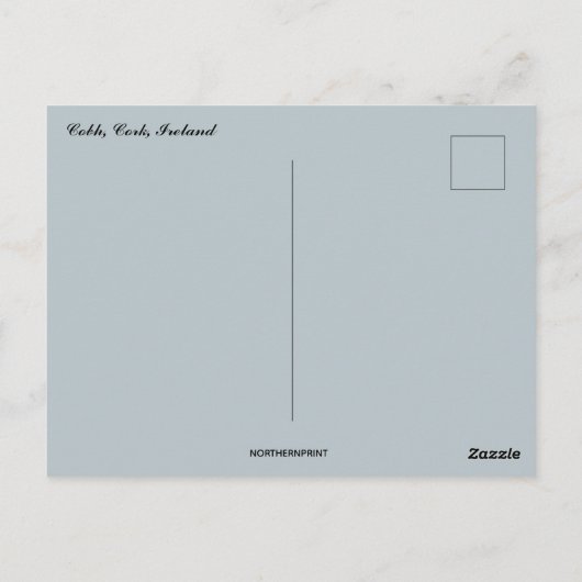 Boote in Cobh Cork Irland Postkarte (Rückseite)