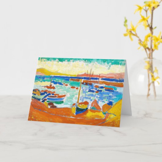 Boote in Collioure | Andre Derain | Karte (Gelbe Blume)