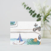 Boote in der Badewanne Vergangenheit Zeit, um zum  Postkarte (Stehend Vorderseite)