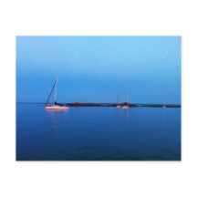 Boote in der Blue Postcard