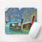Boote in der Maya Bay Mousepad (Mit Mouse)