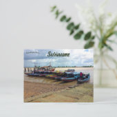 Boote in der Suriname-Postkarte Postkarte (Stehend Vorderseite)