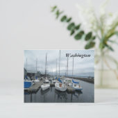 Boote in der Washington-Staats-Postkarte Postkarte (Stehend Vorderseite)