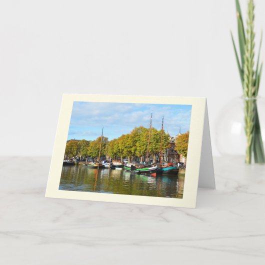 Boote in Dordrecht Karte (Vorderseite)