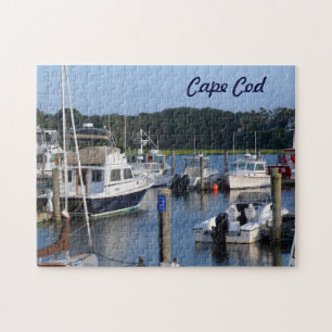 Boote in einem Cape Cod-Hafen Puzzle