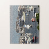 Boote in einem Cape Cod-Hafen Puzzle (Vertikal)