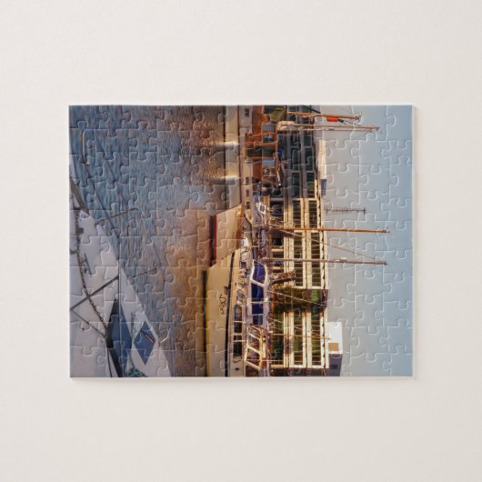 Boote in einem Hafen Puzzle (Horizontal)