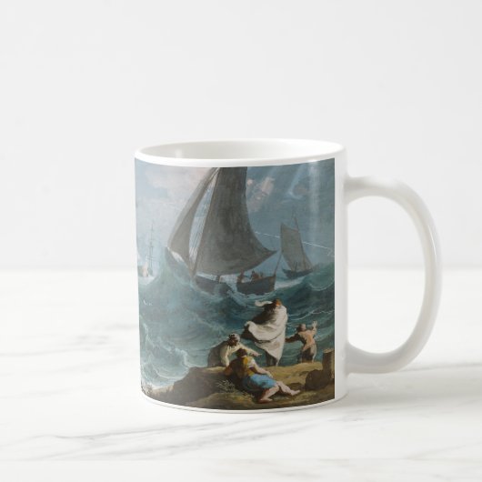 Boote in einem Sturm Kaffeetasse (Rechts)
