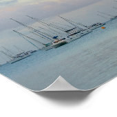 Boote in einer Bucht, Saint-Anee, Martinique träum Poster (Ecke)