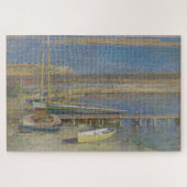 Boote in einer Landschaft (New England Landschaft) Puzzle (Horizontal)