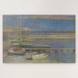 Boote in einer Landschaft (New England Landschaft) Puzzle