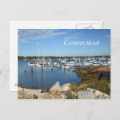 Boote in einer Marina in Stonington, Connecticut Postkarte (Vorne/Hinten)