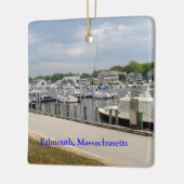 Boote in Falmouth Massachusetts Keramikornament (Links)