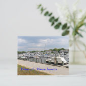 Boote in Falmouth Massachusetts Postkarte (Stehend Vorderseite)
