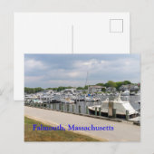 Boote in Falmouth Massachusetts Postkarte (Vorne/Hinten)
