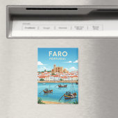 Boote in Faro Portugal Algarve Magnet (In Situ (Geschirrspüler))