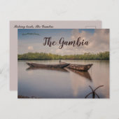 Boote in Gambia Postkarte (Vorne/Hinten)