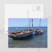 Boote in Haiti Postkarte (Vorne/Hinten)