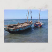Boote in Haiti Postkarte (Vorderseite)