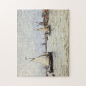 Boote in Holland in der Nähe von Zaandam Monet Fin Puzzle (Vertikal)