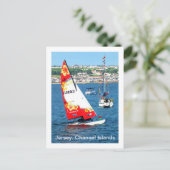 Boote in Jersey, Kanalinseln Postkarte (Stehend Vorderseite)