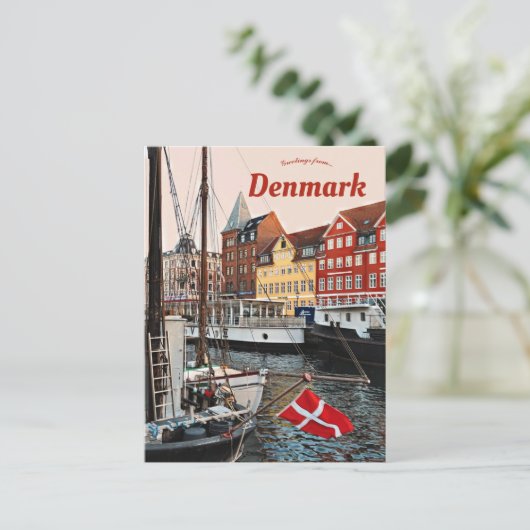 Boote in Kopenhagen Dänemark Postkarte