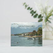 Boote in Kotor Montenegro Postkarte (Stehend Vorderseite)