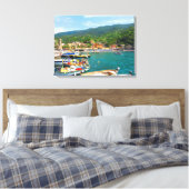 Boote in Monterosso, Cinque Terre, Italien Leinwanddruck (Insitu (Schlafzimmer))