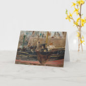 Boote in Quay | Berthe Morisot Karte (Gelbe Blume)