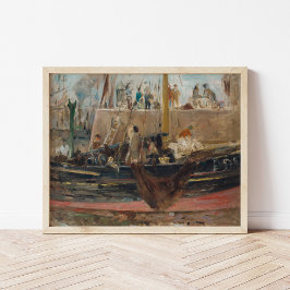 Boote in Quay | Berthe Morisot Poster