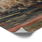 Boote in Quay | Berthe Morisot Poster (Ecke)