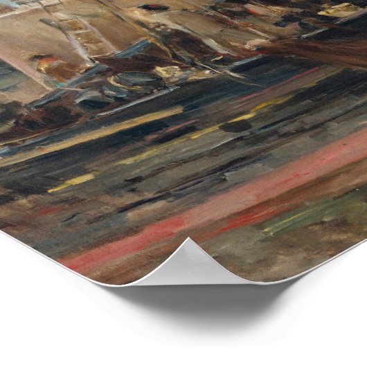 Boote in Quay | Berthe Morisot Poster (Ecke)