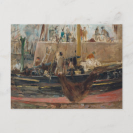 Boote in Quay | Berthe Morisot Postkarte